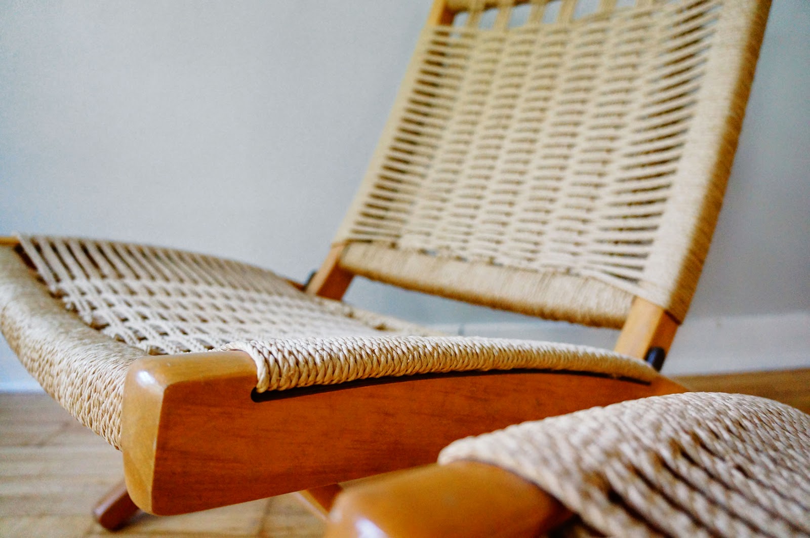 str8mcm Vintage Pair of Rope Chairs