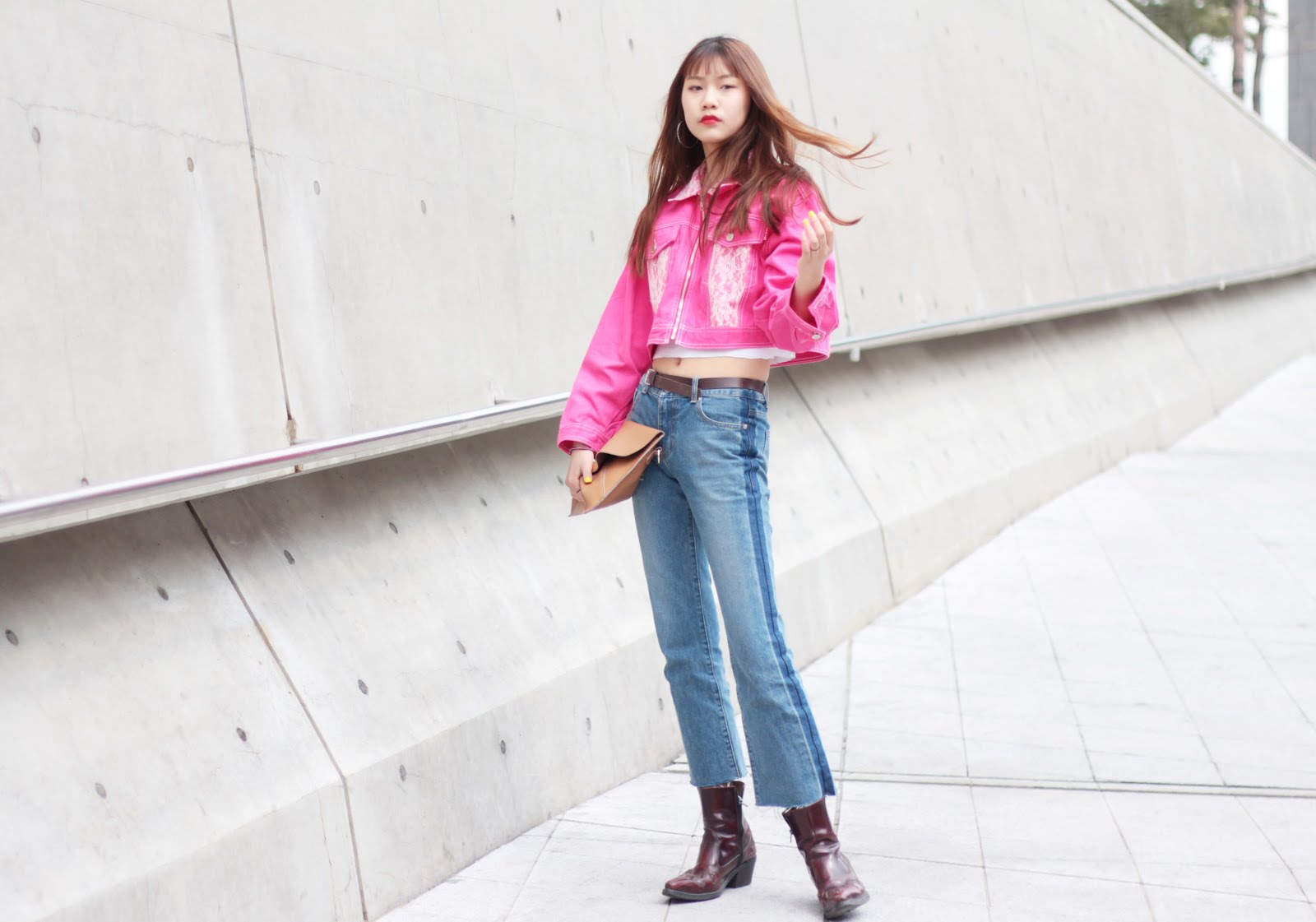 pink trending seoul fashion week
