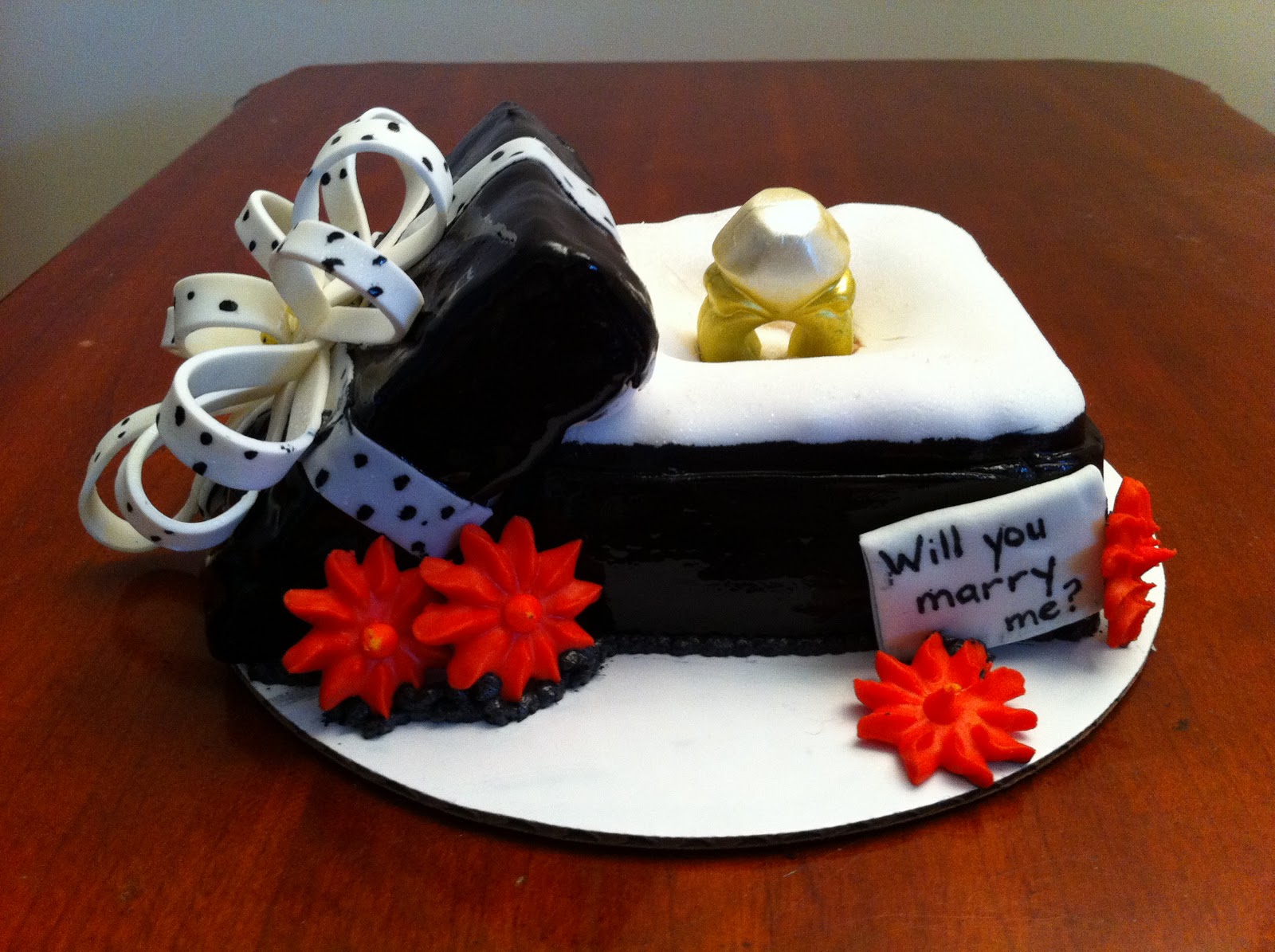 Love Dem Goodies Proposal Ring Cake