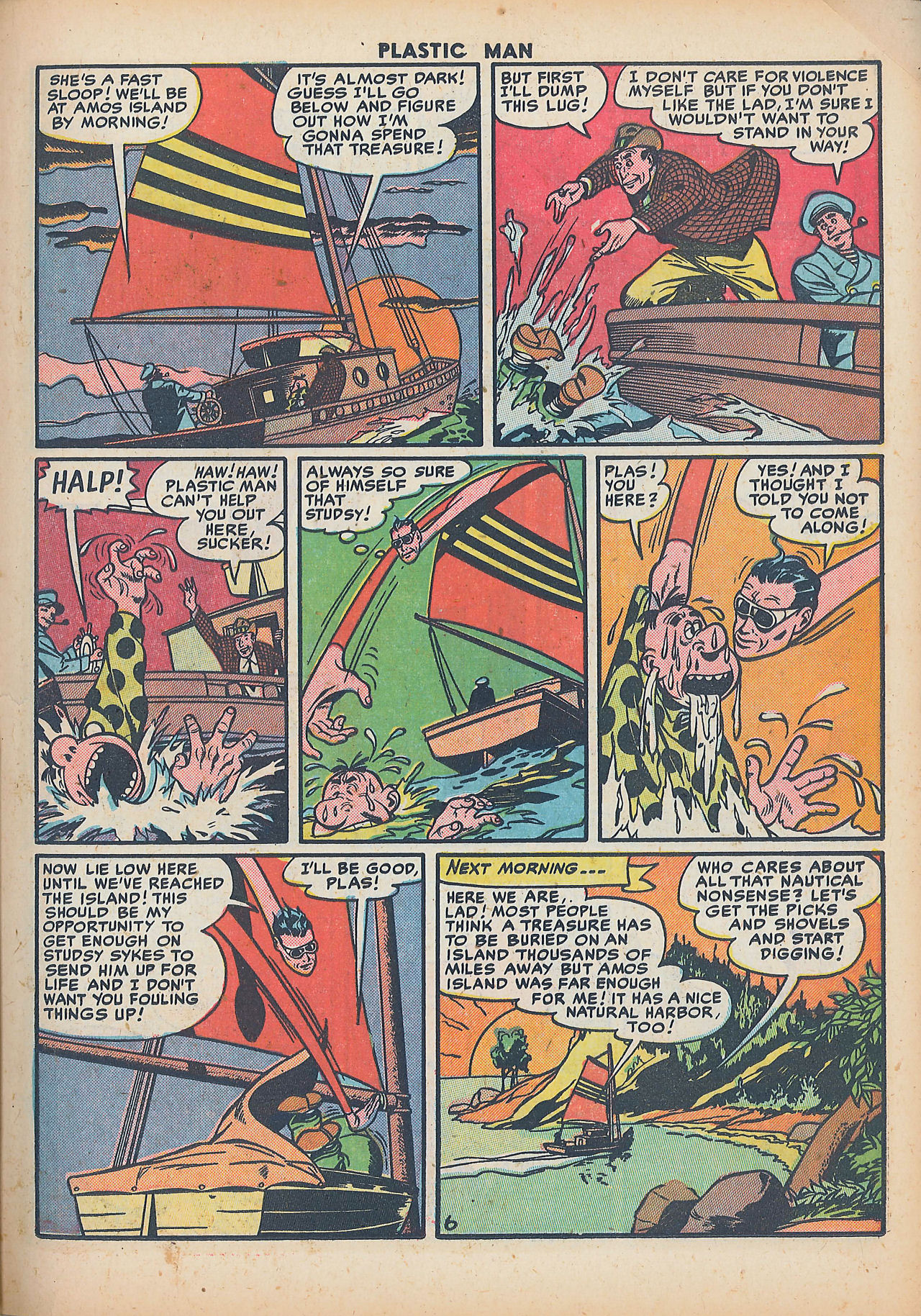 Read online Plastic Man (1943) comic -  Issue #30 - 31