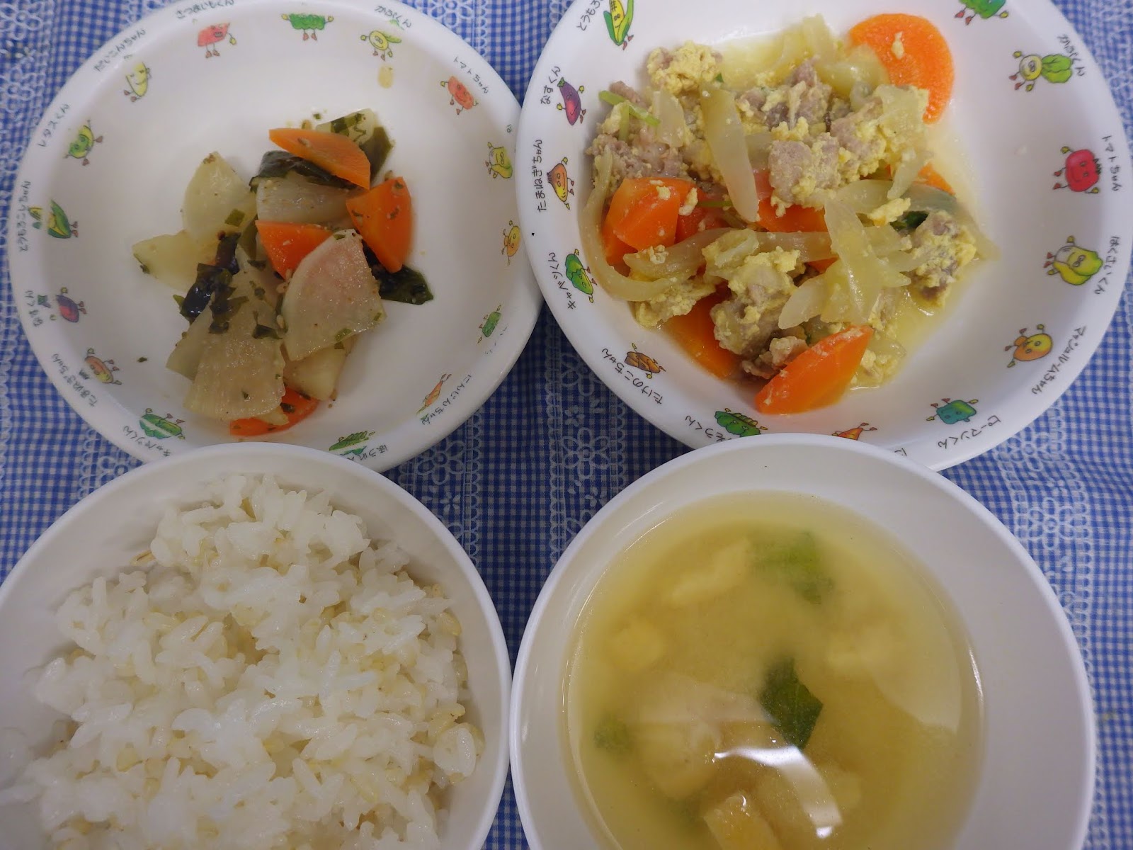 ルンビニ保育園のブログ 平成31年3月日 水 のおひるごはんとおやつ