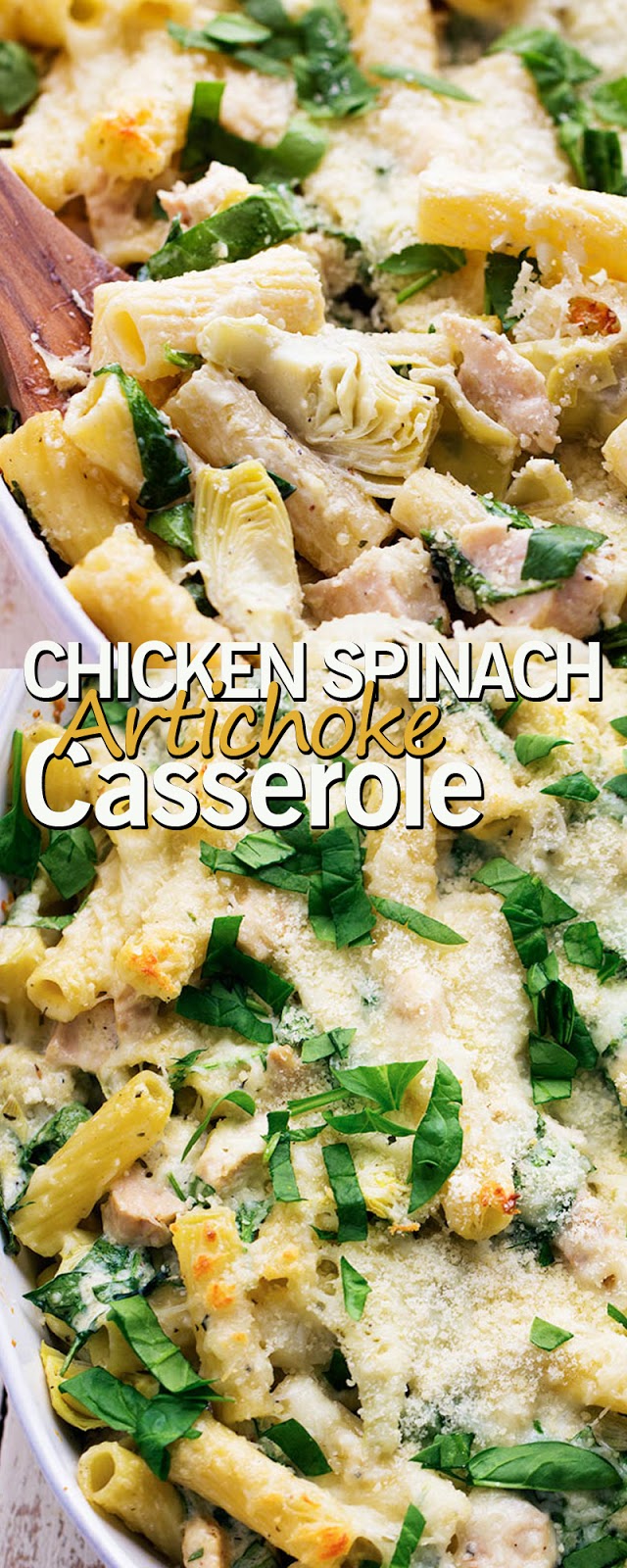 CHICKEN SPINACH ARTICHOKE CASSEROLE