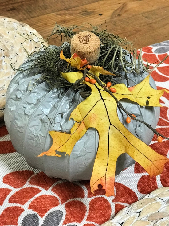 Make a DIY Dryer Hose Pumpkin