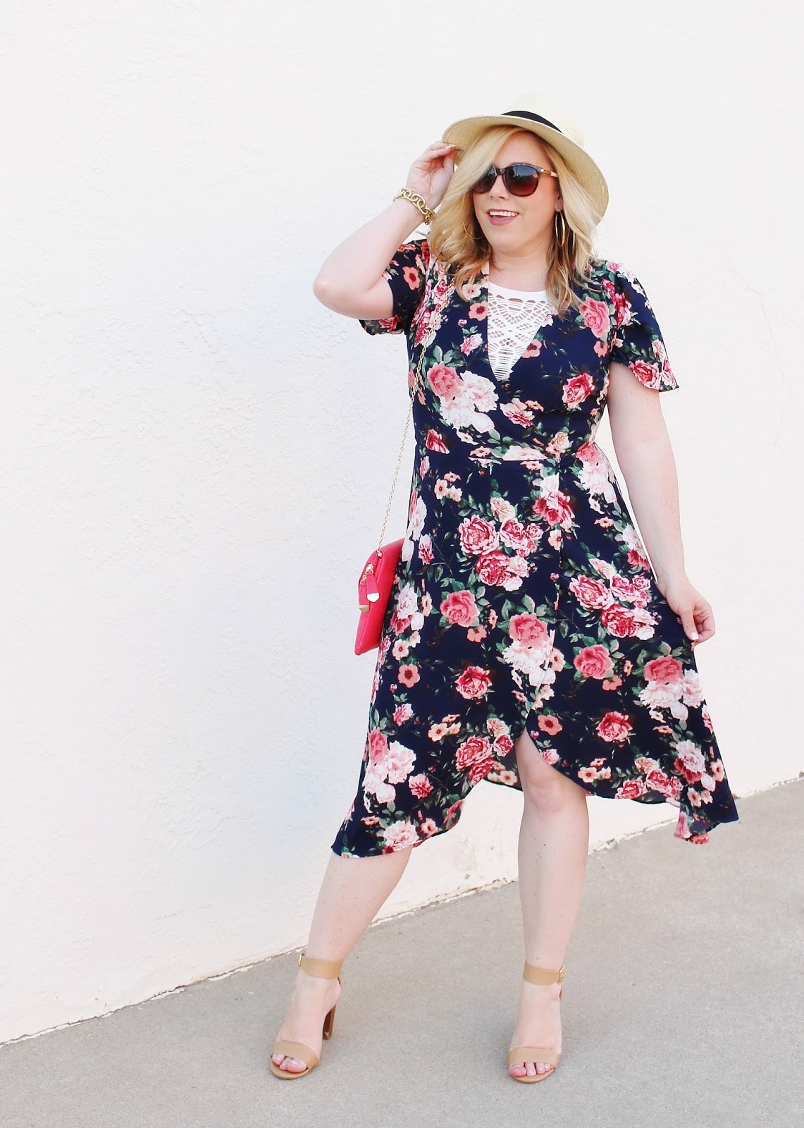 Floral Wrap Dress | Summit Fair | JANA STYLE® | A Fashion + Style Blog