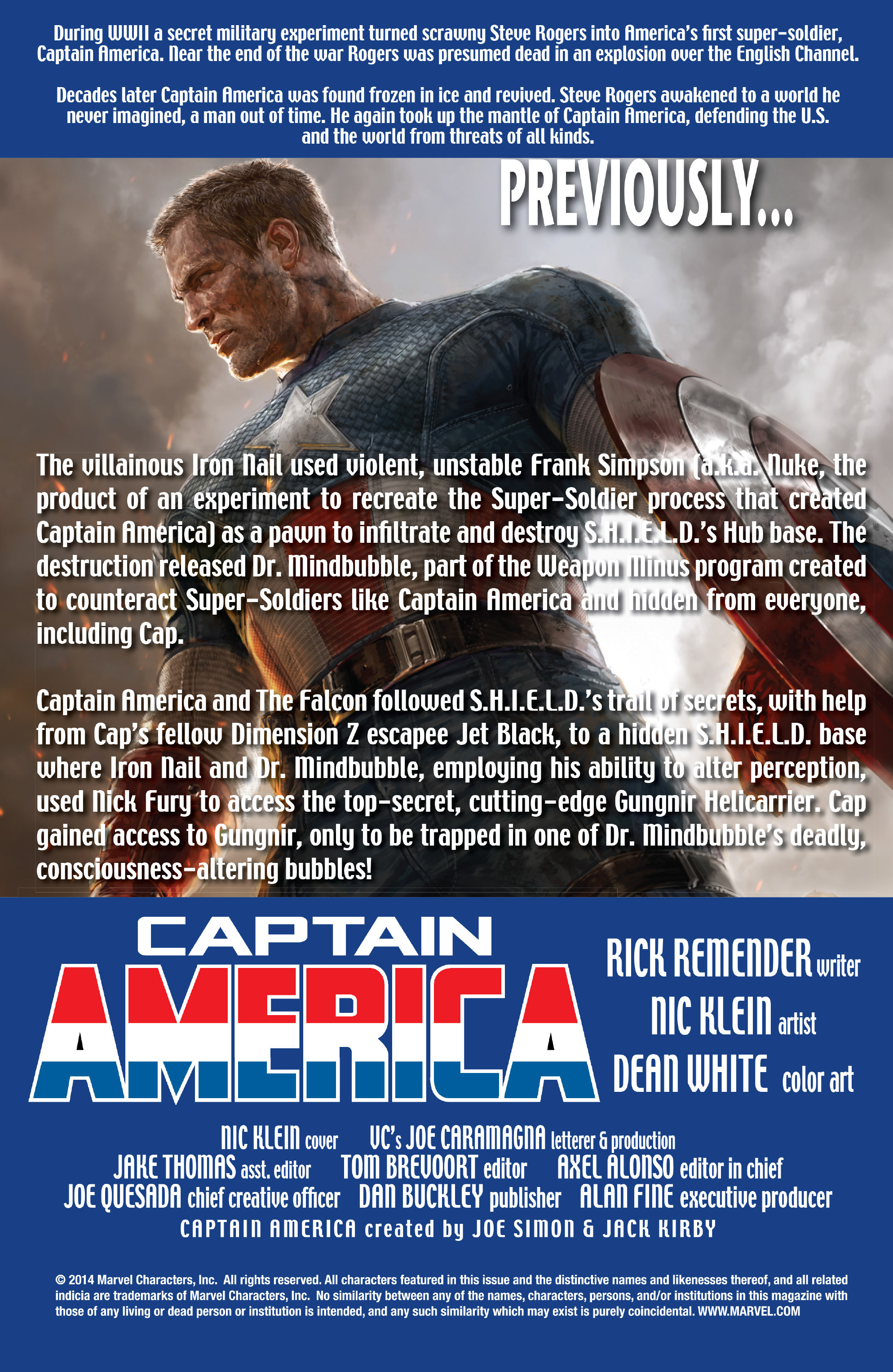 Read online Captain America (2013) comic -  Issue #20 - 2