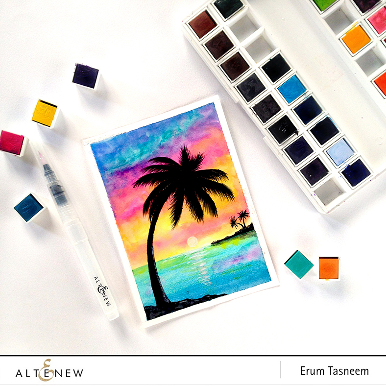 *VIBGYOR Krafts*: Altenew Watercolor 36 Pan Set Release Blog Hop + GIVEAWAY