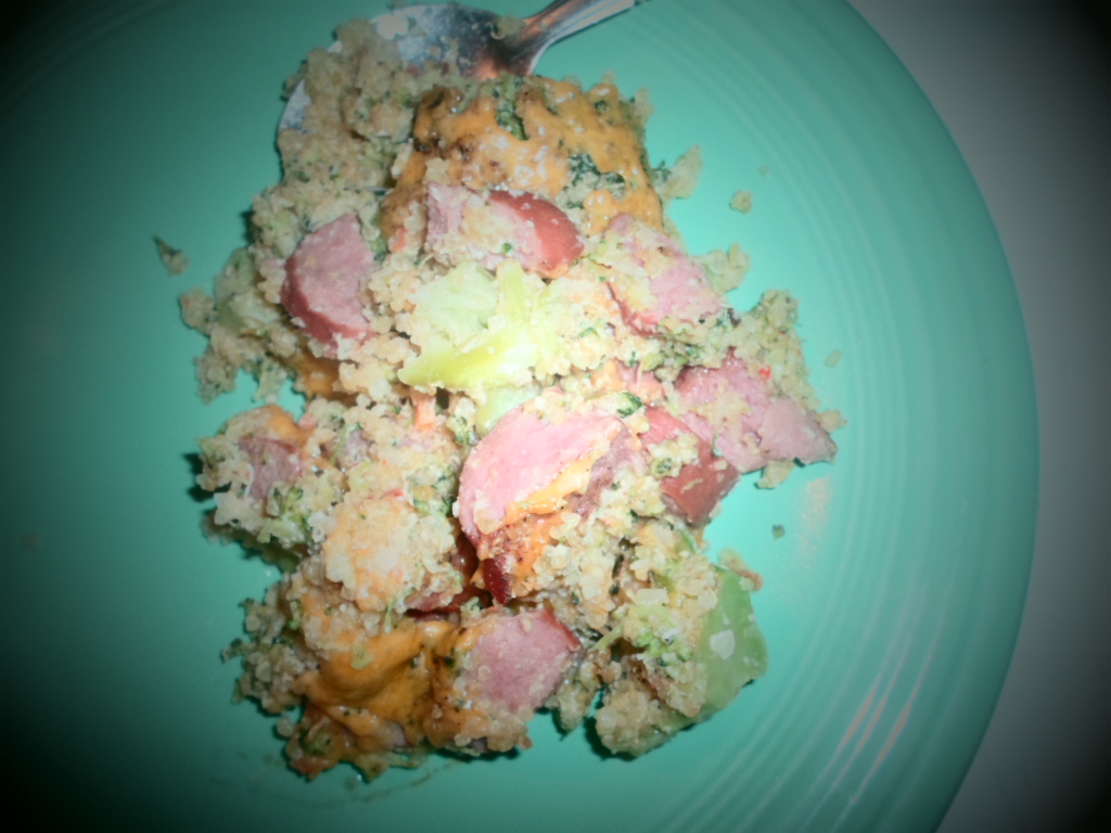 LittleBlueDress Turkey Sausage, Broccoli, Quinoa Casserole