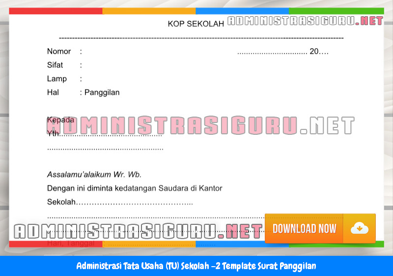 Contoh Format Surat Panggilan Administrasi Tata Usaha Sekolah Terbaru Tahun 2015-2016.docx Contoh Format Surat Panggilan Administrasi Tata Usaha Sekolah Terbaru Tahun 2015-2016.docx