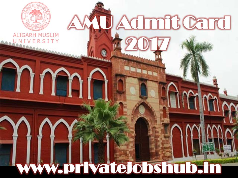 AMU Admit Card