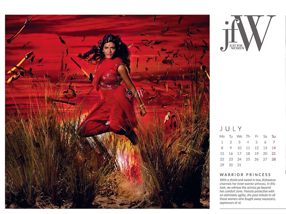 Aishwarya Rajesh - JFW 2019 Calendar