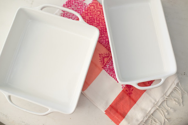 Entertaining Essentials--White baking dishes