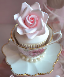 cupcakes cakes rose cake cupcake cup paper teacup pink pretty tea shortcake strawberry via minis sample had she