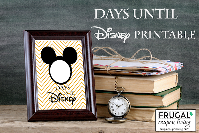 Free Disney countdown printable