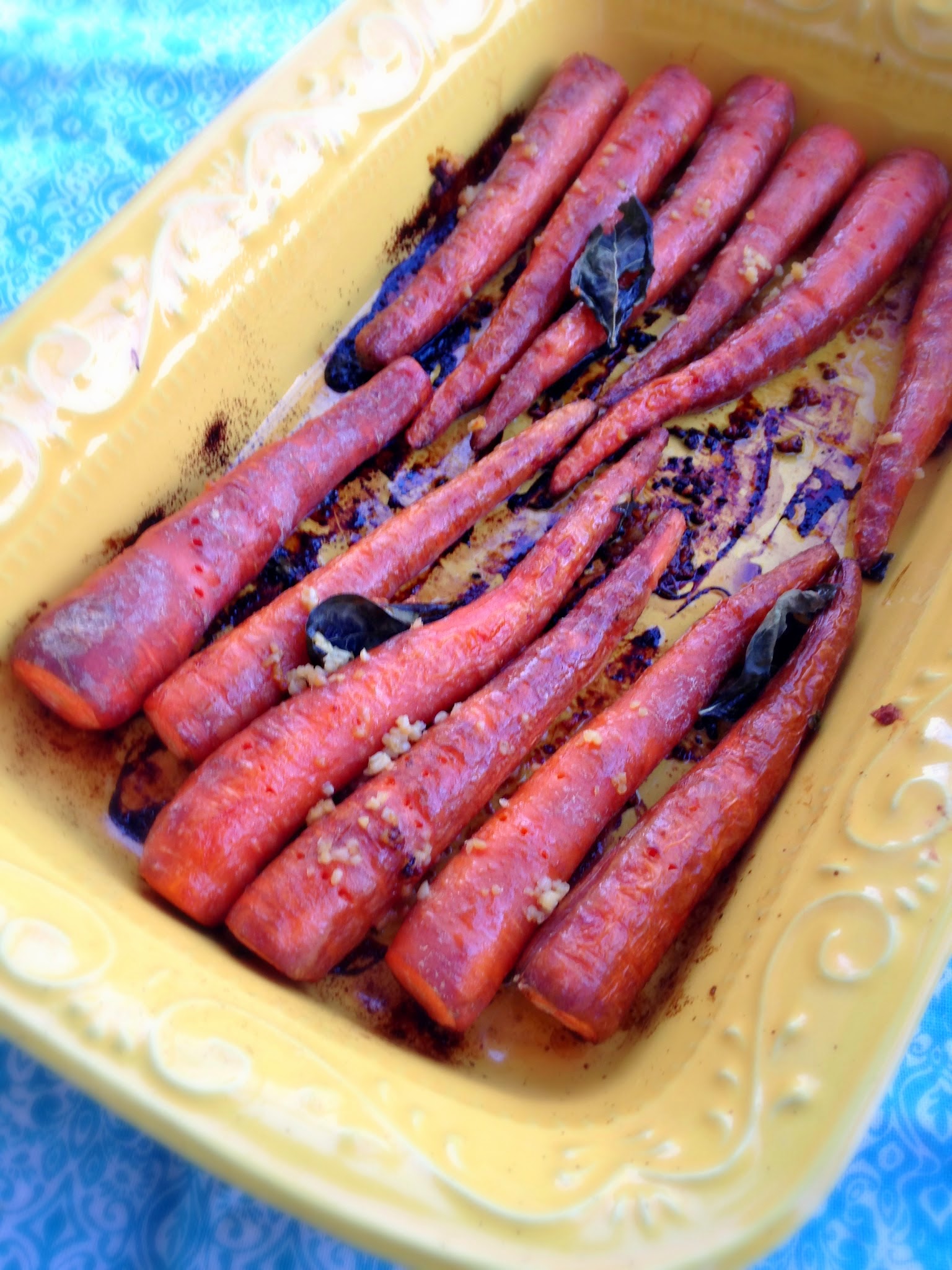 Garlic Roasted Carrots with Lemon + Basil Noms McGee