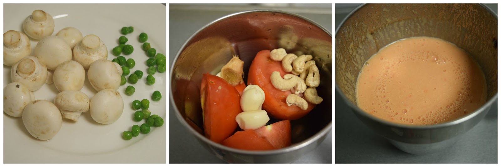 Poornima's Cook Book Mushroom peas Masala / Mushroom Peas Curry