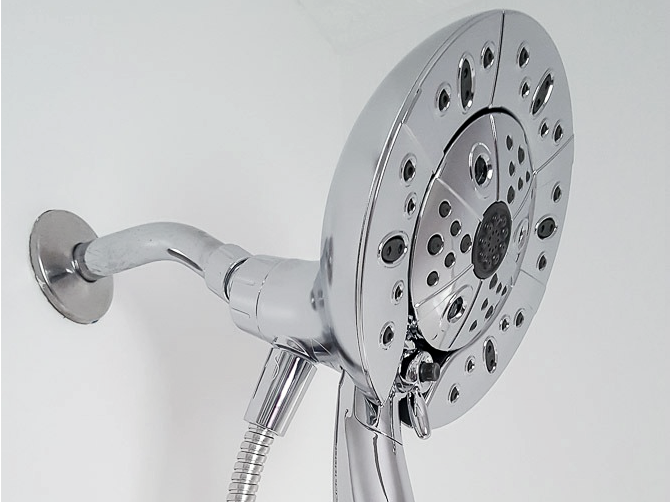 How to Swap out a Showerhead (and Delta ShowerHead Giveaway)
