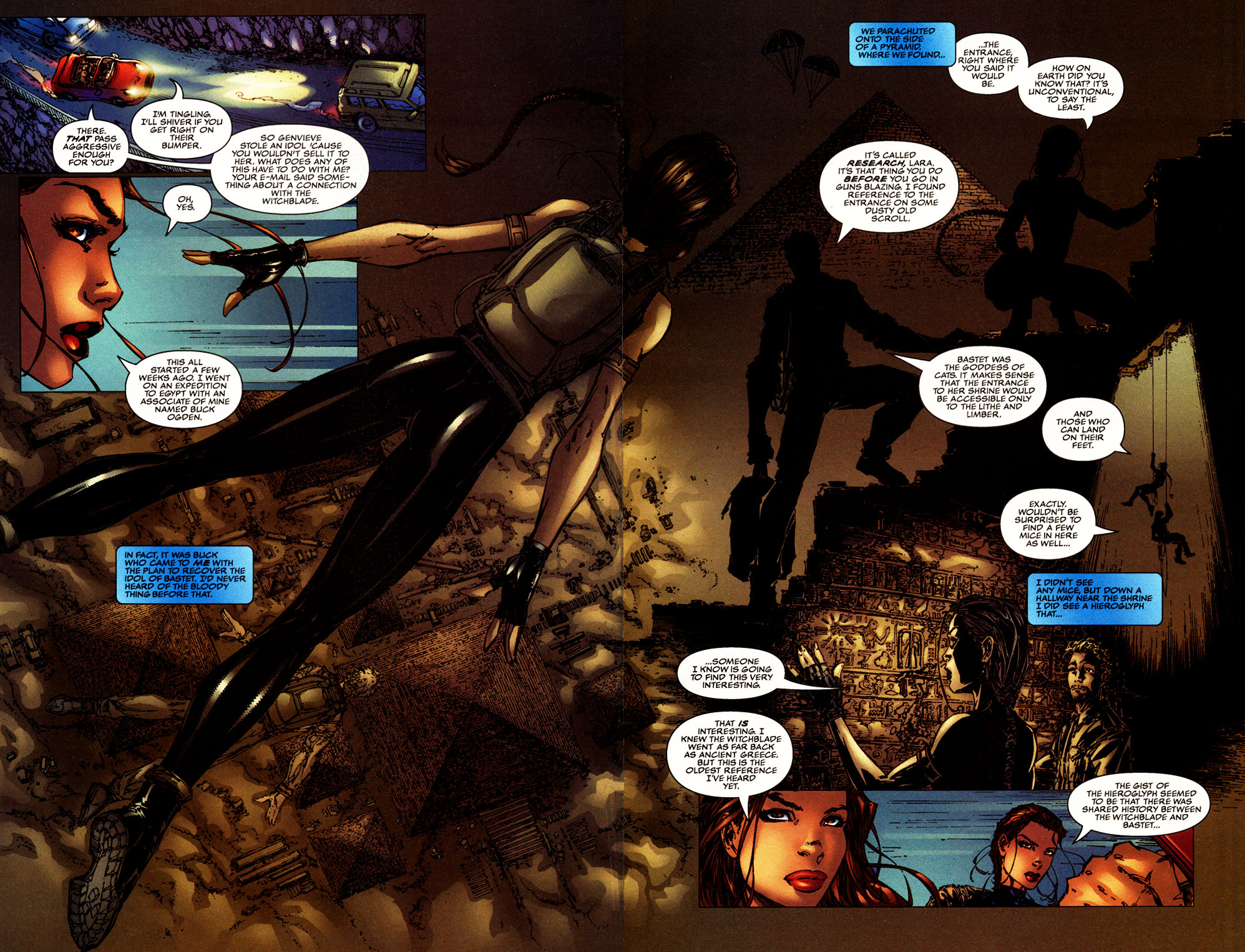 Read online Witchblade/Tomb Raider comic -  Issue #1 - 9