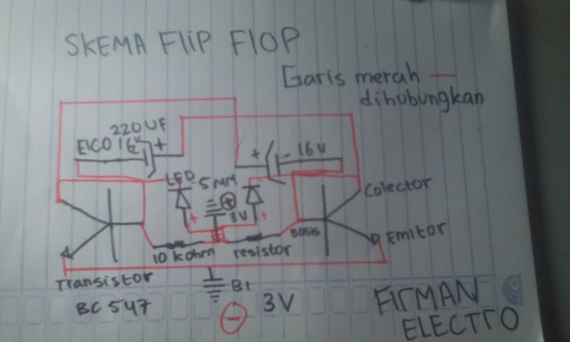 Cara Membuat Lampu Led Flip Flop 3v Tanpa Jalur Pcb Firman Electro