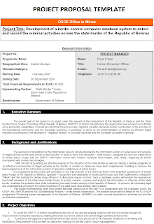 Project Proposal Template sample pictures