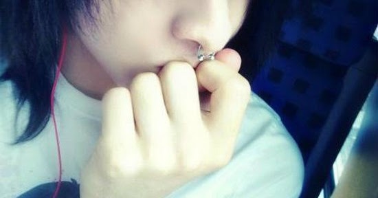 Cute emo boy adorable hairstyle beautiful scene Cute emo boy adorable hairstyle beautiful scene