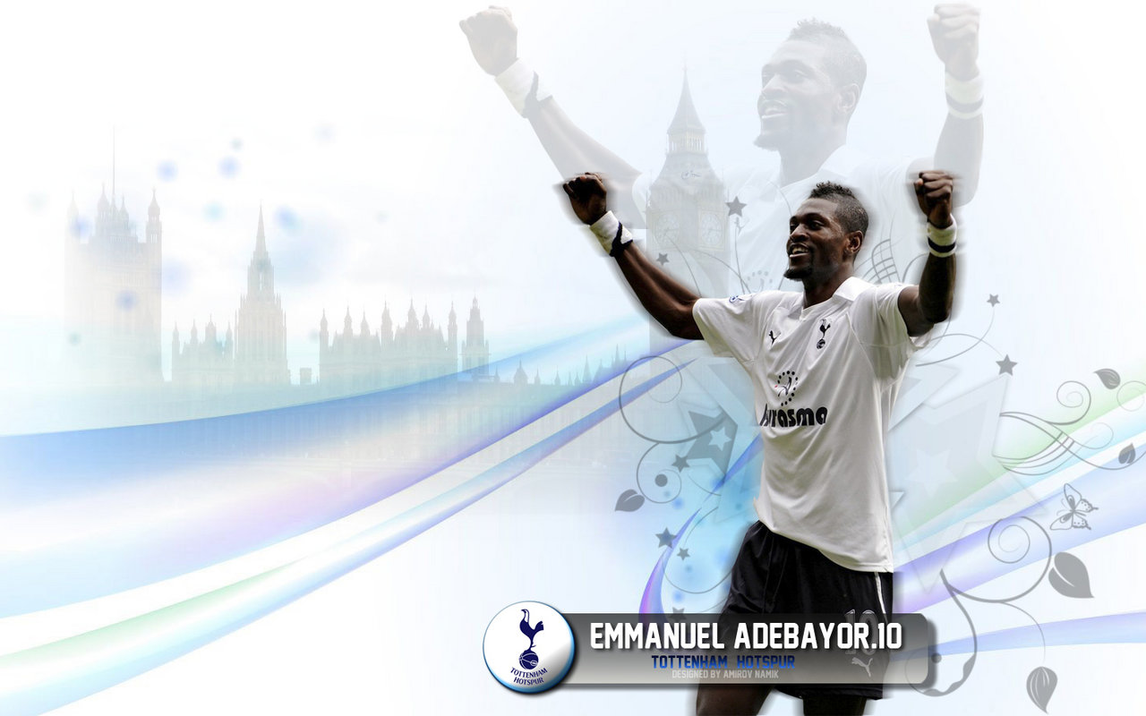 Wallpapers for all: Emmanuel Adebayor Tottenham Hotspur 2011 - 2012