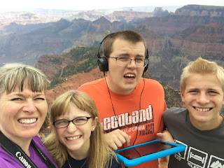 Nathan, Tamara, Noelle and Jacob at the Grand Canyon