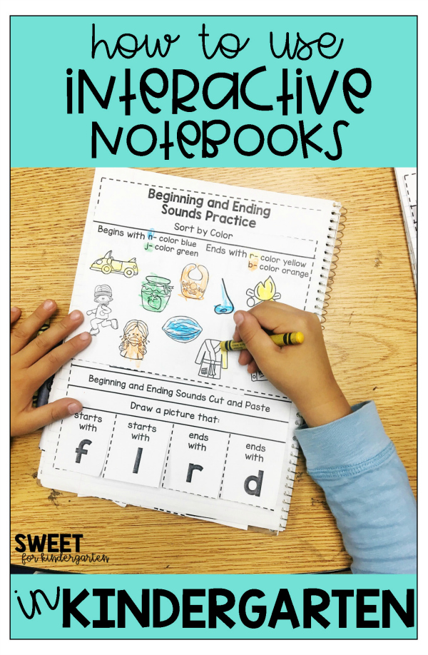 Interactive Notebooks in Kindergarten Sweet for Kindergarten