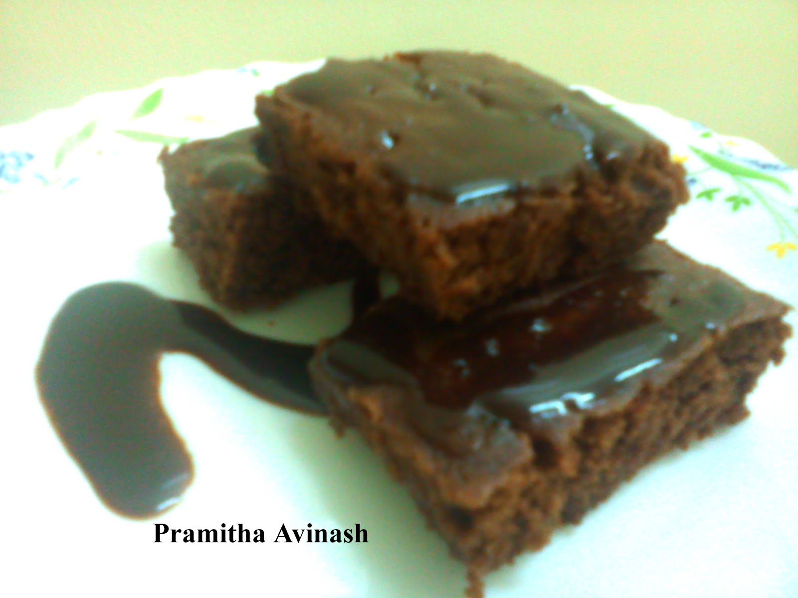 Pramitha Love Cooking!!!!! Chocolate Brownie in Microwave