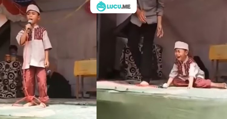 4 Video Bocah Kesal di Atas Panggung  Lomba  Ini Bikin 
