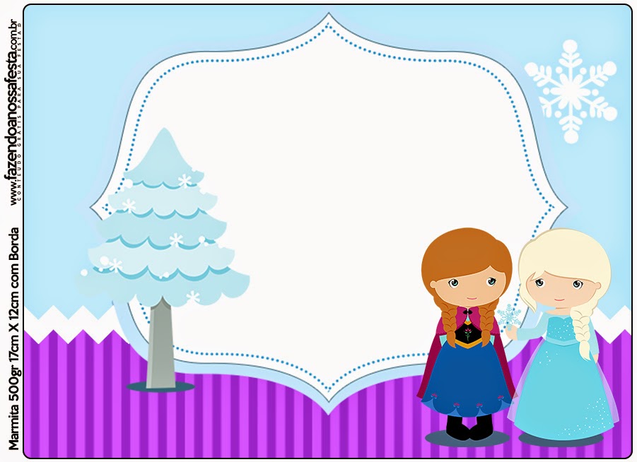 Frozen Niñas en Navidad: Etiquetas Candy Bar para Imprimir Gratis. Etiquetas de Frozen Niñas en Navidad para imprimir gratis.