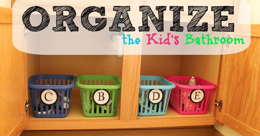 Organizing the Kid's Bathroom {Apartment Guide} BeingBrook