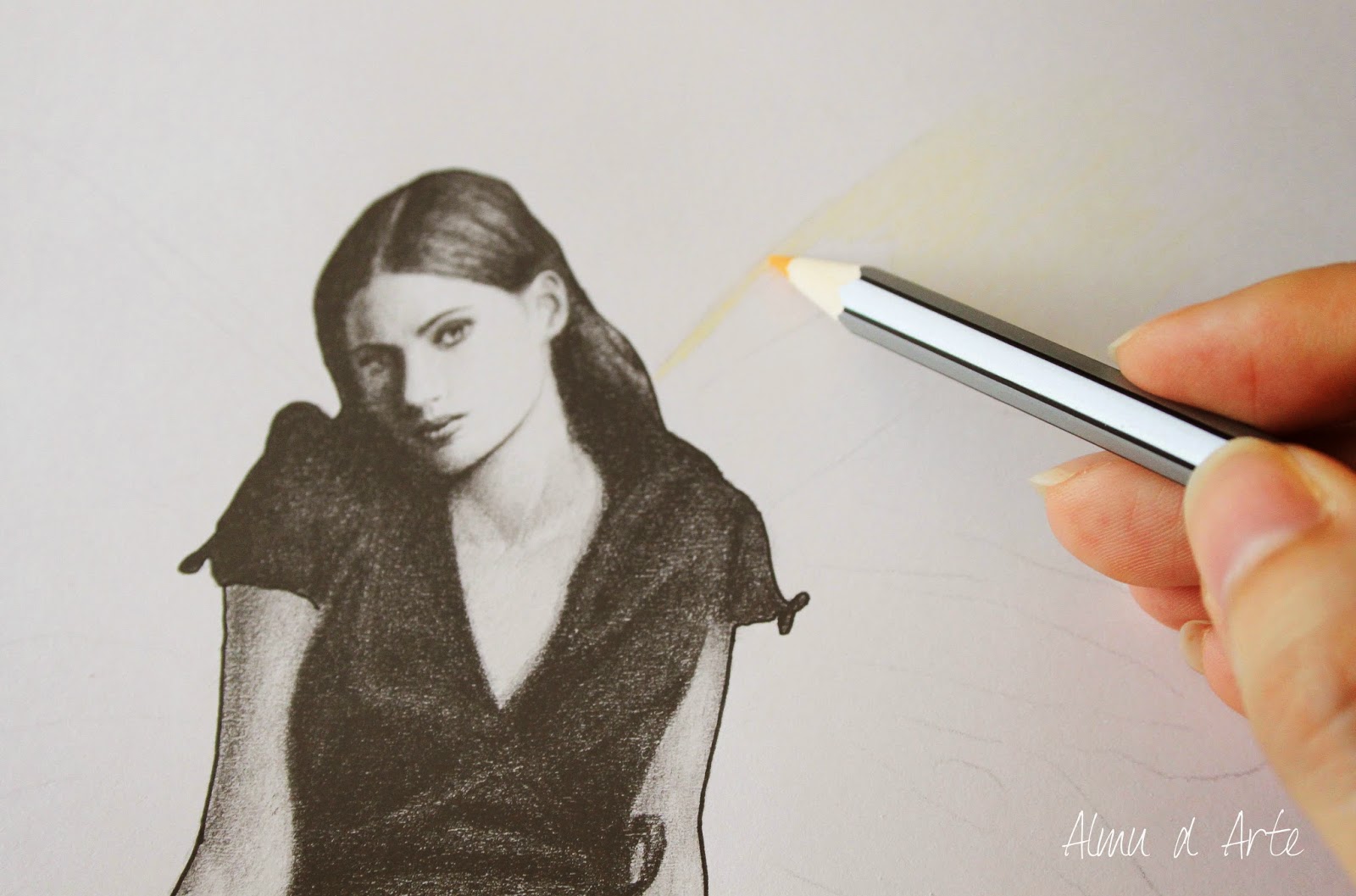 Dibujo con lápiz de color Dibujo con lápiz de color