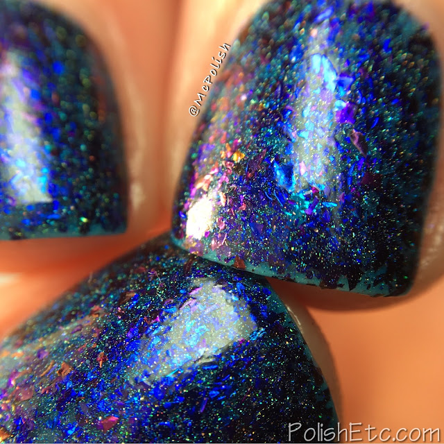 Top Shelf Lacquer - Holiday Flake Out Collection - McPolish - Blue Bell Cocktail