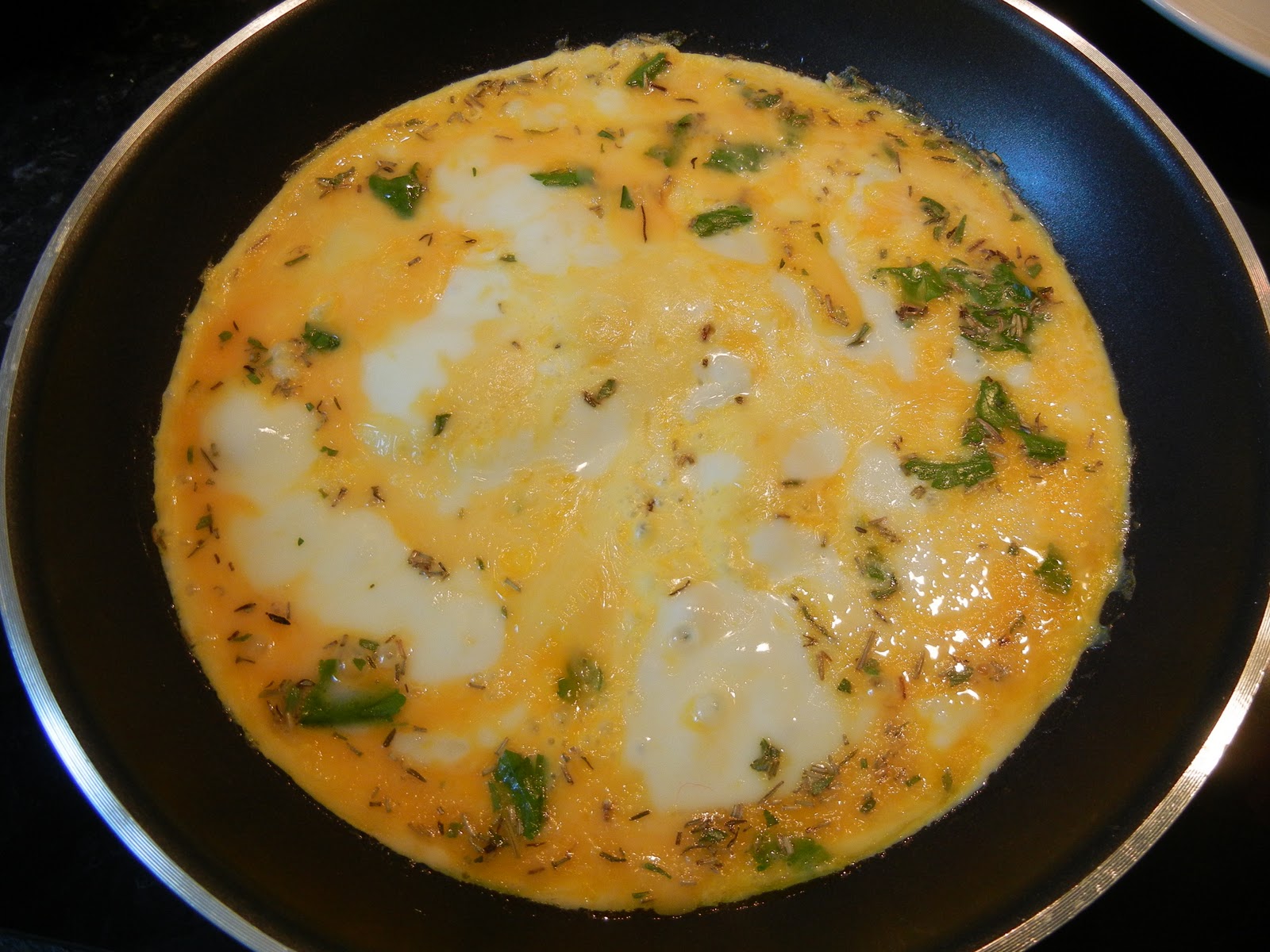 Oven Lovin' Rocket (Arugula) & Goats' Cheese Omelette