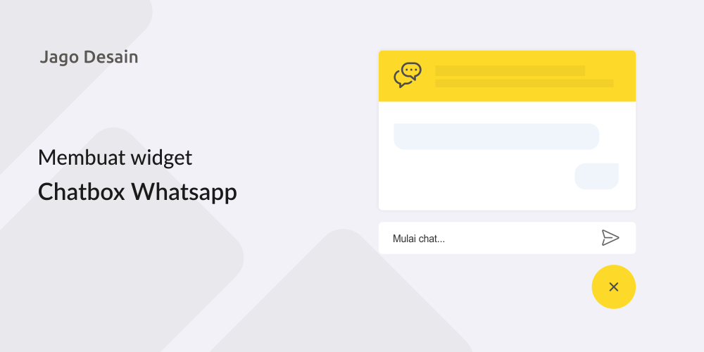 Cara Membuat Tombol Widget Chat Whatsapp - Jago Desain