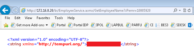 Access Web Service Using Parameter Directly Over URL