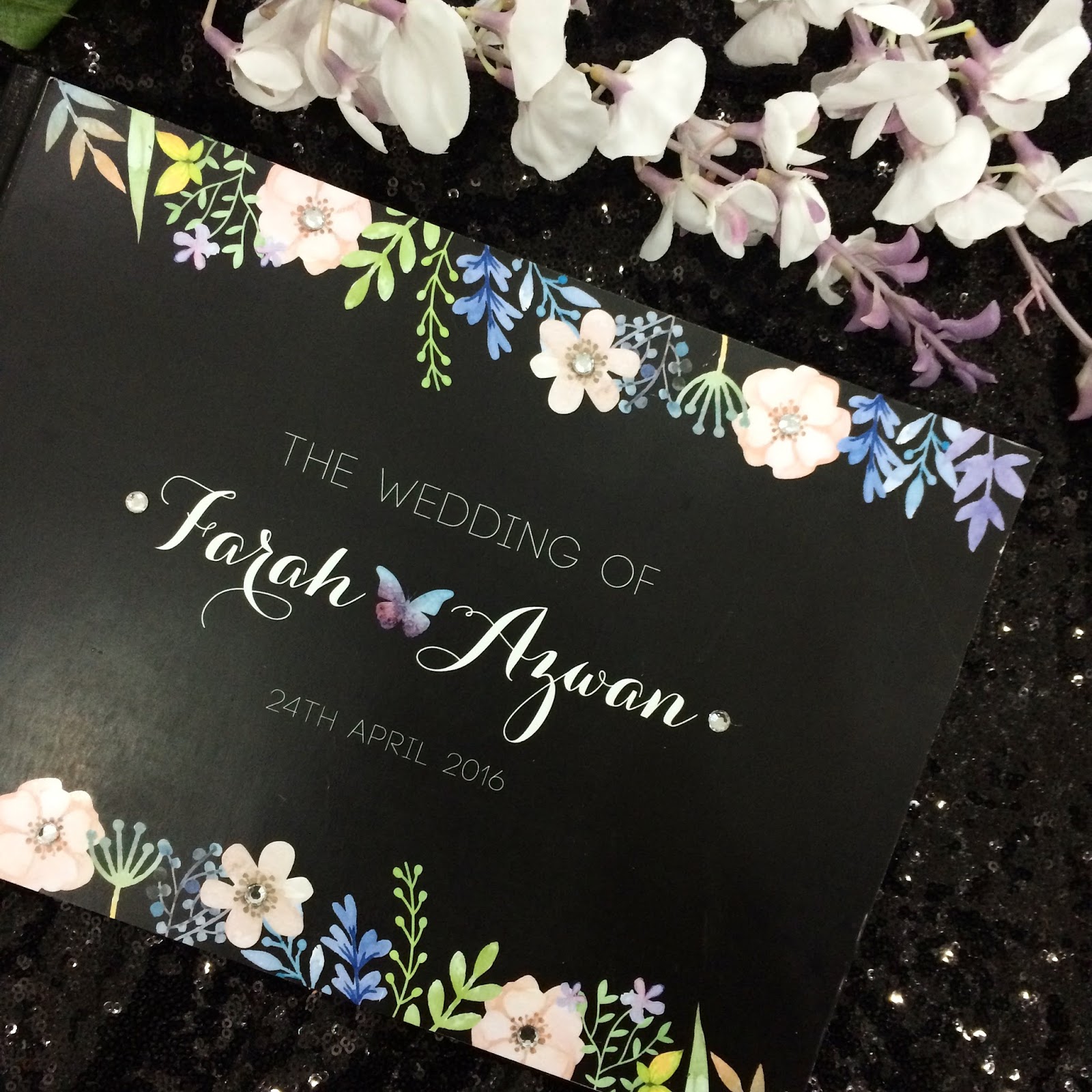 Ideasbyfarah Floral Wedding Guest Book