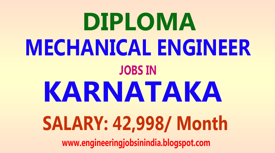 Diploma in Mechanical Engineering Jobs in Karnataka