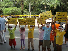 Crianças do "Cure o Mundo se manifestam contra a construção de Usinas Nucleares no Brasil