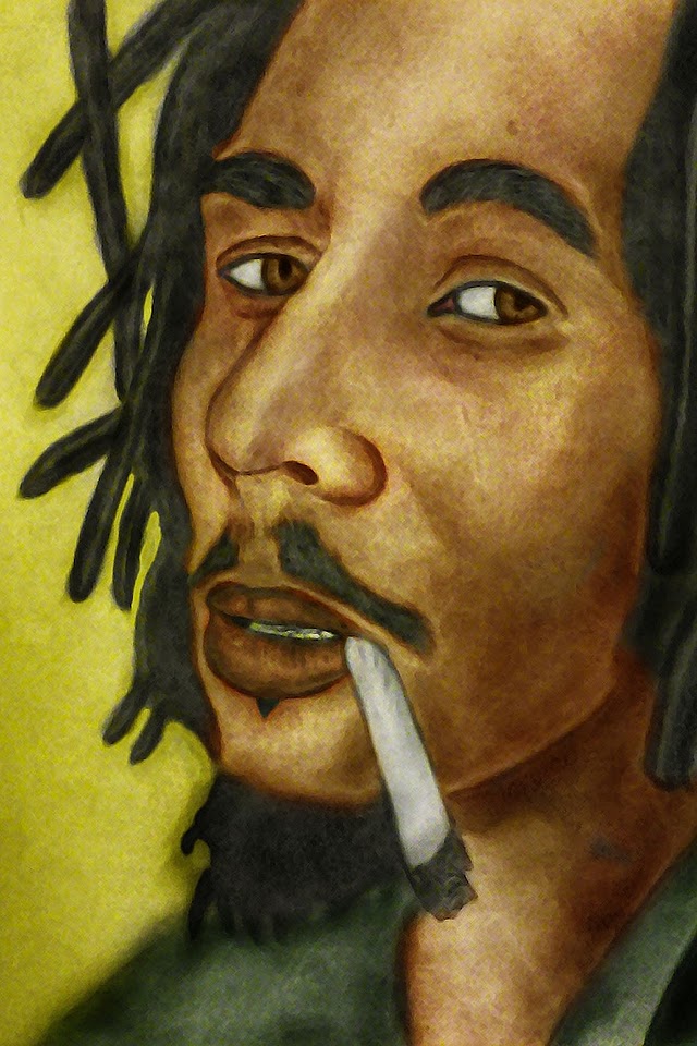 Bob Marley Illustration  Android Best Wallpaper