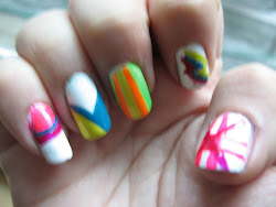 nail stripers neon playing club nails striper crackle kind those were styles manicure rainbow awesome moondancerjen