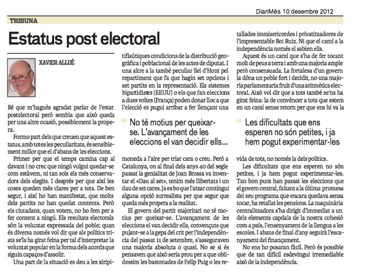 LA PERCEPCIÓN SELECTIVA / XAllue December 2012