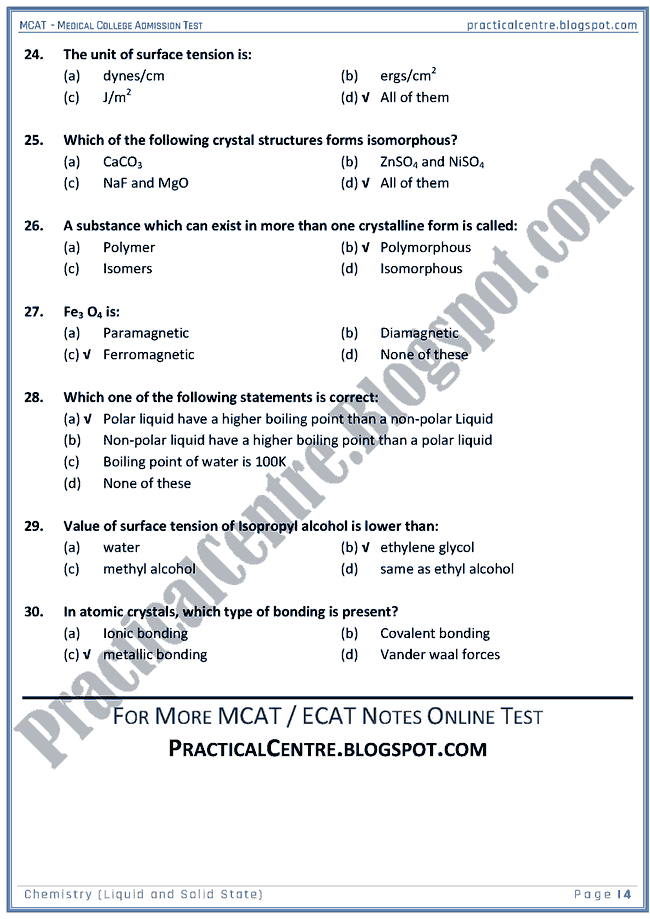 mcat-chemistry-liquid-and-solid-state-mcqs-for-medical-college-admission-test