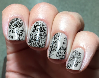 Lady Queen Crown Dappled Floral Pattern Manicure Template Lace Series BC3 Lady Queen Crown Dappled Floral Pattern Manicure Template Lace Series BC3