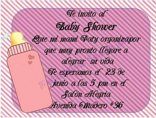 Detallitos Isa Y Lau Invitaciones Baby Shower Nina