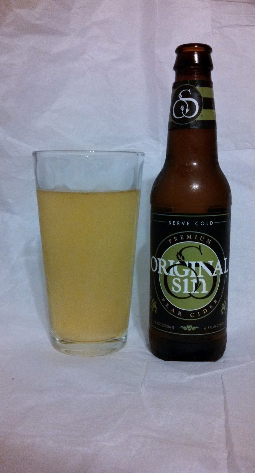 Gluten Free Brew Reviews Review 7 Original Sin Pear Cider