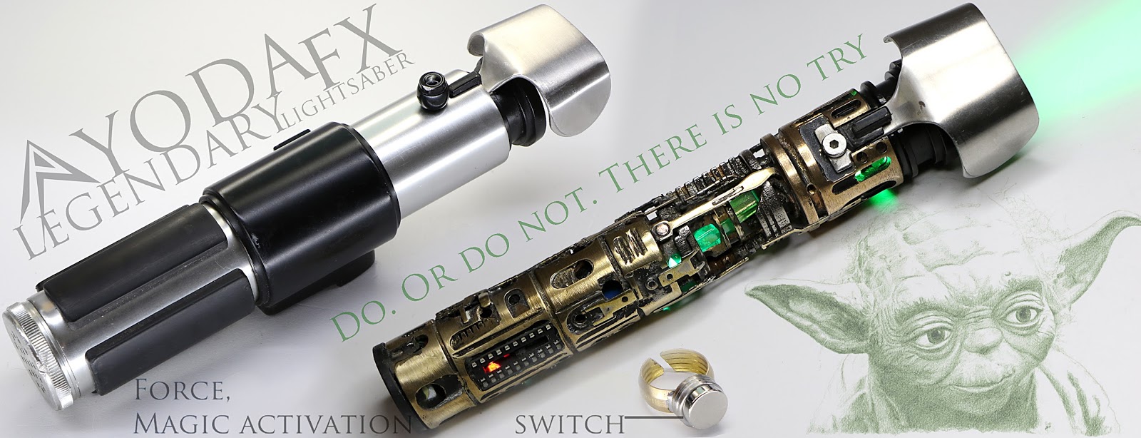 ROLIGHTSABERS MASTER YODA legendary fx Lightsaber