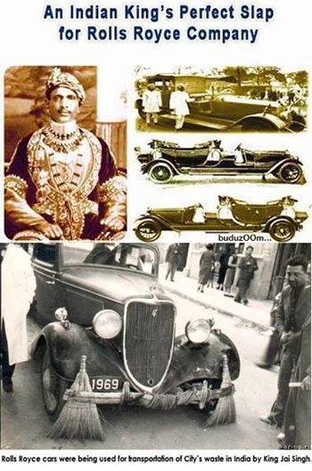 Province Times Indian King Used Rolls Royce To Collect