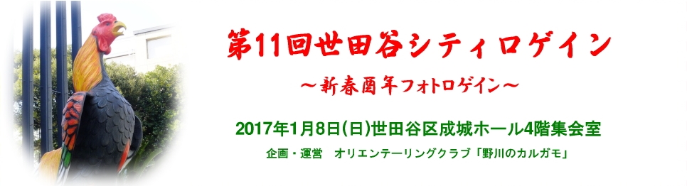 世田谷シティロゲイン「新春酉年フォトロゲイン」