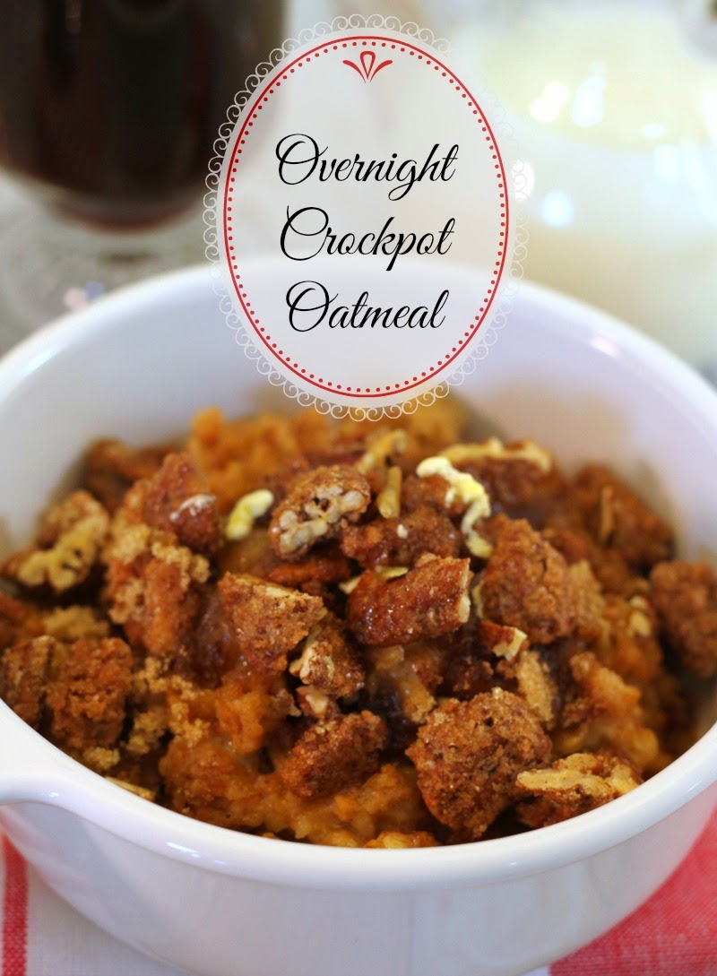 Overnight Crockpot Oatmeal Crazy for Cookies and More